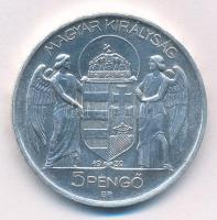 1939. 5P Ag "Horthy balra" T:1-,2 patina, ph, karc
Adamo P8.2