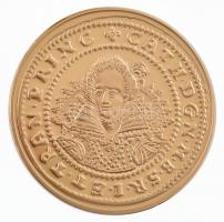 DN A legértékesebb magyar érmék - Brandenburgi Katalin dukátjának replikája aranyozott Cu emlékérem, COPY jelzéssel, tanúsítvánnyal (40mm) T:PP