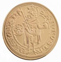 DN A legértékesebb magyar érmék - Mária aranyforintjának replikája aranyozott Cu emlékérem, COPY jelzéssel, tanúsítvánnyal (40mm) T:PP