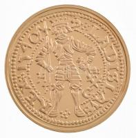 DN A legértékesebb magyar érmék - II. János Zsigmond aranyforintjának replikája aranyozott Cu emlékérem, COPY jelzéssel, tanúsítvánnyal (40mm) T:PP