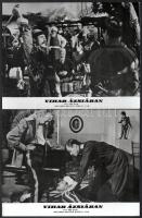 cca 1966 ,,Vihar Ázsiában című szovjet film jelenetei és szereplői, 13 db vintage produkciós filmfotó, ezüst zselatinos fotópapíron, 18x24 cm