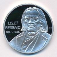 ifj. Szlávics László (1959-) 2011. Nagy Magyarok / Liszt Ferenc 1811-1886 ezüstözött Cu emlékérem kapszulában, tanúsítvánnyal (40mm) T:PP