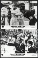 cca 1964 ,,Üzlet a korzón" című csehszlovák filmdráma jelenetei és szereplői, 25 db vintage pro...