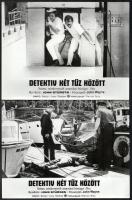 1974 ,,Detektív két tűz között című amerikai film jelenetei és szereplői, 21 db vintage produkciós filmfotó, ezüst zselatinos fotópapíron, 18x24 cm