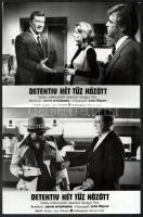 1974 ,,Detektív két tűz között" című amerikai film jelenetei és szereplői, 21 db vintage produk...