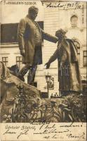 1903 Zilah, Zalau; Wesselényi szobor. Seres S. kiadása / monument (vágott / cut)