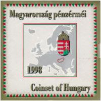 1998. 50f-200Ft (10xklf) forgalmi sor dísztokban + 1998. 100Ft alpakka "1848-1849. Szabadságharc 150. évfordulójára" T:BU kis patina  Adamo FO31