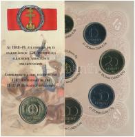1998. 50f-200Ft (10xklf) forgalmi sor dísztokban + 1998. 100Ft alpakka "1848-1849. Szabadsághar...