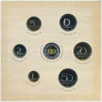 2008. 1Ft-100Ft (7xklf) + Mátyás denár Ag fantáziaverete (10g/0.999/27mm) "Reneszánsz emlékév&q...