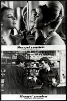 1965 ,,Mennyei szerelem című csehszlovák film jelenetei és szereplői, 17 db vintage produkciós filmfotó, ezüst zselatinos fotópapíron, 18x24 cm