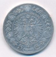 Ausztria 1900. 5K Ag "Ferenc József" T:2- patina, ph, karc 
Austria 1900. 5 Corona "...