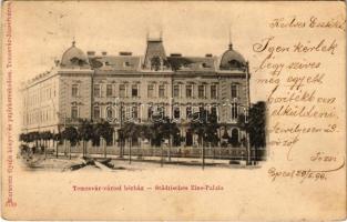 1899 (Vorläufer) Temesvár, Timisoara; Városi bérház. Moravetz Gyula kiadása / Städtisches Zins-Palais / palace (fl)