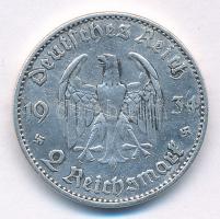 Német Harmadik Birodalom 1934F 2M Ag "Náci hatalom 1. évfordulója 1933. márc. 21. - Garnisonkir...