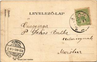 1906 Arad, Szabadság tér a Szabadság szoborral, Herbstein Mór, Frischmann József, Weigl Adolf és Tár...