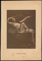 Nyomtatványok; cca 1920 Ábrándozás, nyomdatechnikai eljárással sokszorosított, szolidan erotikus fénykép, egyoldalas nyomtatás, ismeretlen műből kiemelve, 23x15,5 cm
