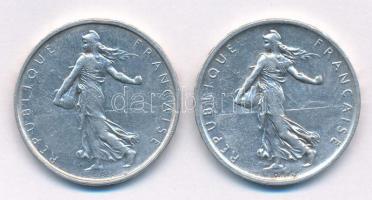 Franciaország 1960-1963. 5Fr Ag (2xklf) T:1-,2 patina, kis ph
France 1960-1963. 5 Francs Ag (2xdiff...