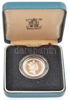 Nagy-Britannia 1995. 1P Ag "II. Erzsébet / Walesi sárkány" eredeti tokban (9.5g/0.925) T:P...