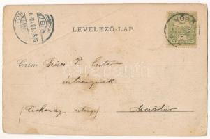 1908 Krasznahorkaváralja, Krásnohorské Podhradie; Krasznahorka vára. Falvi Jenő kiadása / Hrad Krásn...