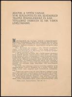1941 Penyigey M. Dénes: Adatok a vetési varjak XVIII. századvégi és XIX. századeleji telepes fészkel...