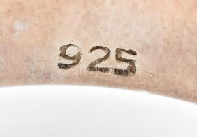 Ezüst(Ag) forgatható közepű csillagos gyűrű, jelzett, méret: 62, nettó: 9,6 g