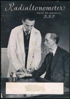 cca 1936 Radioaltonometer nach Dr. Berencsy, német nyelvű ismertető prospektus, foltos borítóval