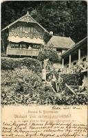 1905 Visk, Vyshkovo (Máramaros); Üdvözlet a várhegyfürdőből. Étterem és turista lak / spa, restaurant, villa (EK)