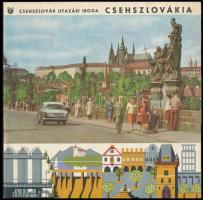 cca 1960-1970 Cedok csehszlovák utazási iroda magyar nyelvű, képes turisztikai ismertető prospektusa, kihajtható