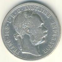 Ausztria 1875. 1Fl Ag T:3/3-