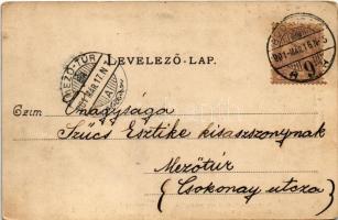 1901 Budapest XIV. Városliget, Wampetits F. állatkerti vendéglője, étterem, lóbusz Stollwerck reklám...