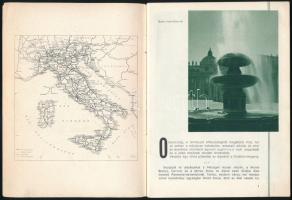 1939 Italia. A gyöngyök gyöngye. Olaszországi turisztikai, utazási ismertető prospektus, számos szöv...