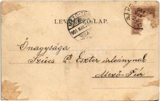 1901 Budapest VI. Teréz körút, Deményi és Angyal kerékpáriskola, Kömlődi Jakab, Duschkau Adolf üzlet...