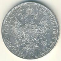 Ausztria 1857A 1Fl Ag T:2-/3+