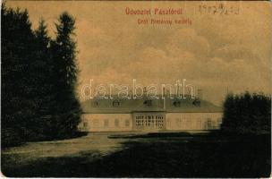 1907 Pásztó, Gróf Almássy kastély. W.L. (?) No. 966. (fa)