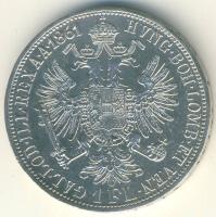 Ausztria 1861A 1Fl Ag T:2- pici ph