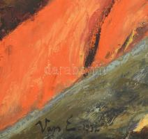 Vén E. jelzéssel: Csendélet. Olaj, vászon. Fakeretben. 76x57 cm