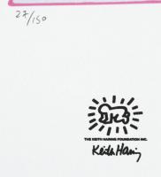 Keith Haring (1958-1990): Piramis Ofszet - lito papír, jelzett a nyomaton. Számozott: 27/150. Keith ...