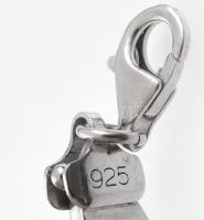 Ezüst(Ag) fantáziaszemes nyaklánc, jelzett, h: 40 cm, nettó: 24,3 g