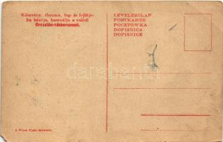 Mumbai, Bombay; indóház, vasútállomás. Oroszlán sósborszesz reklám / railway station. Hungarian rubb...