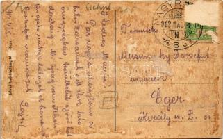 1912 Nagyrőce, Gross-Rauschenbach, Velká Revúca; Római katolikus templom és környéke, takarékpénztár...