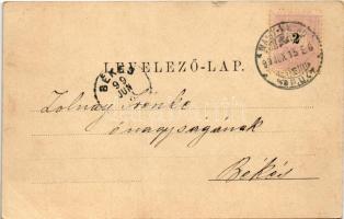 1899 (Vorläufer) Nagyvárad, Oradea; Kispiactér, piac, szálloda, Huzella M., Auslander S., Kolliner D...