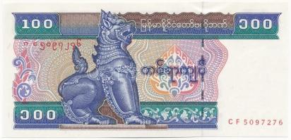 Mianmar DN (1996) 100K CF 5097276 T:II Myanmar ND (1996) 100 Kyats CF 5097276 C:XF Krause P#74b