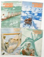 1955-1956 Voyages et Missions c. francia képes újság 4 db száma