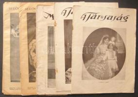 1917-1940 6 db korabeli lapok: 3 db Új idők, 2 db Társaság, 1 db Magyar nők lapja