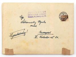 cca 1930-1940 "Dreher Bokréta töltött gyümölcs szelet", vágatlan csokoládé papír nyomai ív...