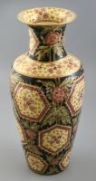 Zsolnay díszváza, kézzel festett porcelán, jelzett, festő: Vaucsa Vali, hibátlan, m:42cm