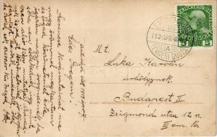 Navy art postcard, montage with mariner and lady, romantic couple, farewell. EAS 9307/2. + "CAT...