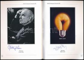 A Fotószalon c. lap 3 db száma, bennük számos aláírással: Módos Gábor, Agg Károly, Markovics Ferenc,...