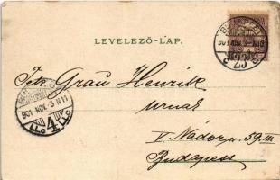 1901 Canada. Winter sport art postcard with ski, sledding people, snowball fight, ice skate, ice boa...