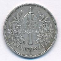 Ausztria 1902. 1K Ag "Ferenc József" T:2-
Austria 1902. 1 Corona Ag "Franz Joseph&qu...