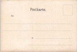 Gruss aus... Schneeheil! Wintersportverlag, Berlin SW. 46. liefert: Schneeschuhe, Rennwölfe etc. / W...